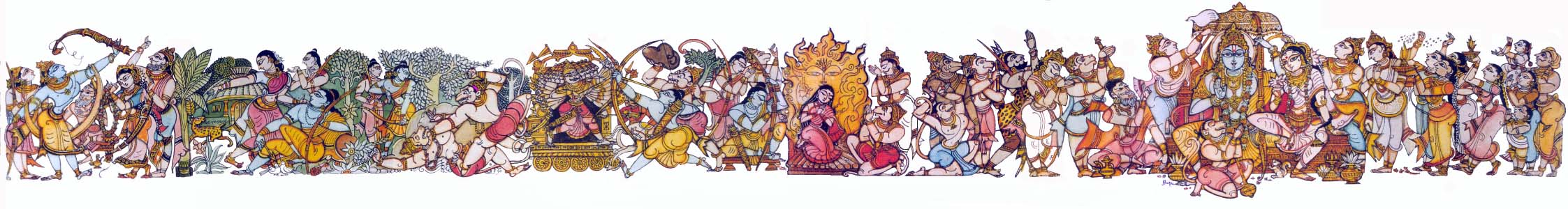 Ramayana Painting by Bapu